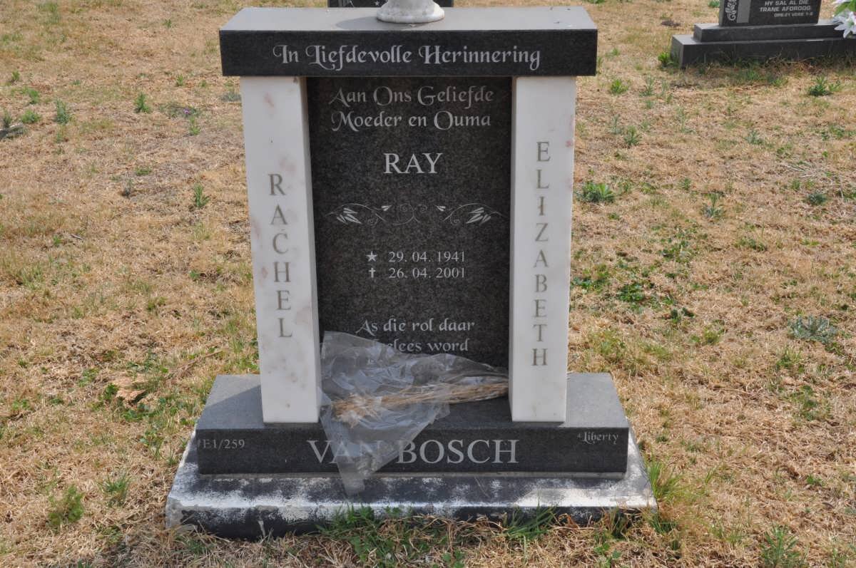 BOSCH Rachel Elizabeth, van 1941-2001