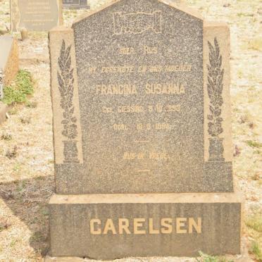 CARELSEN Francina Susanna nee GIESSING 1893-1954