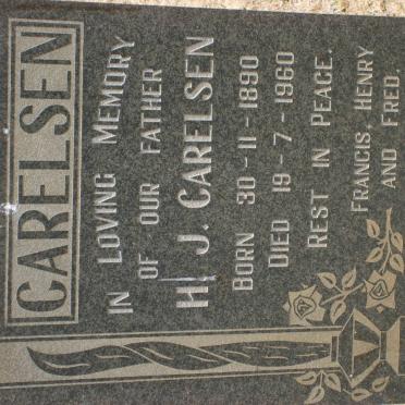 CARELSEN H.J. 1890-1960