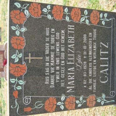 CALITZ Maria Elizabeth 1928-2000