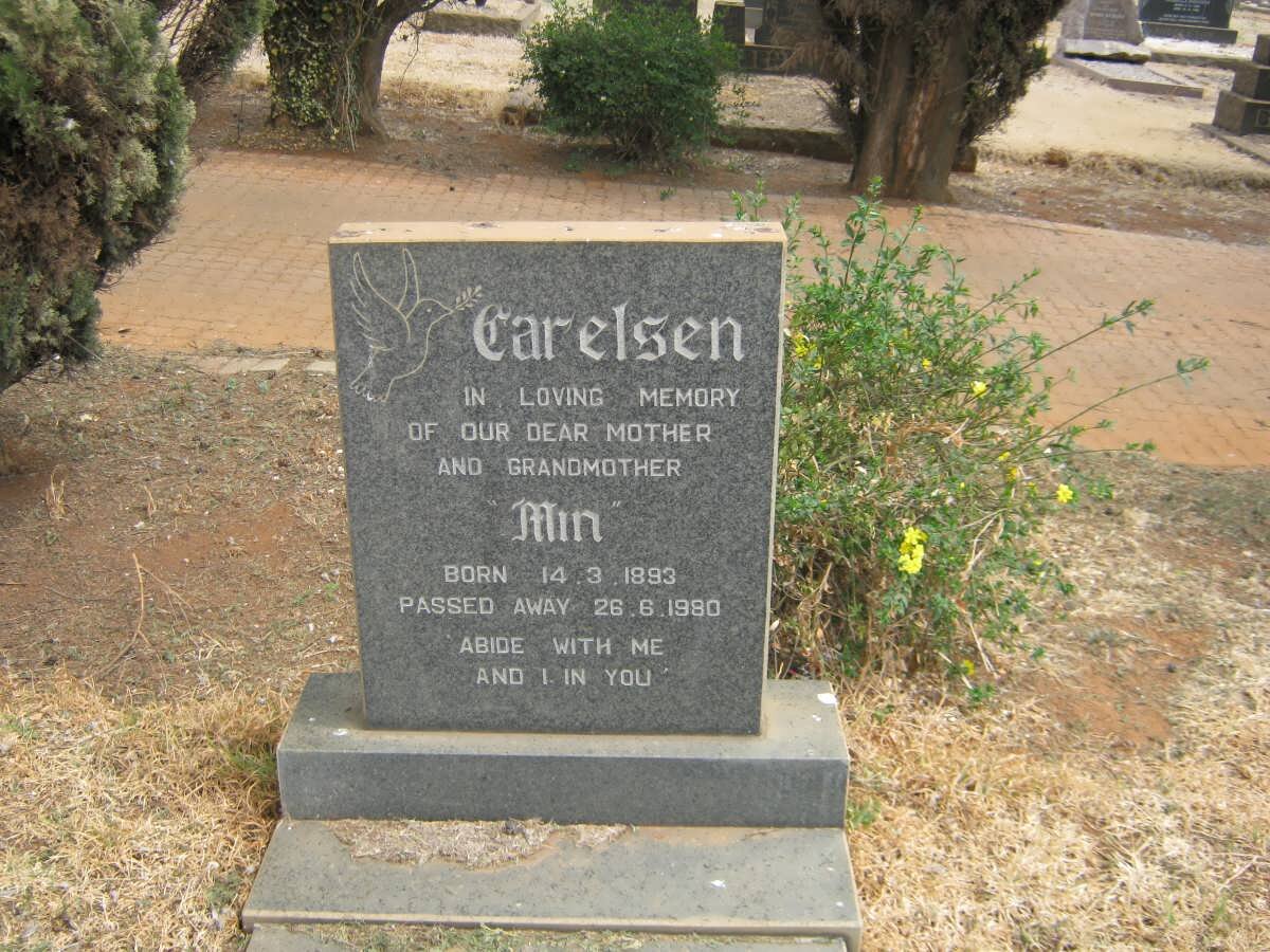 CARELSEN Min 1893-1980