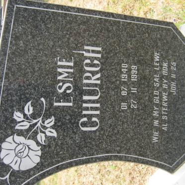 CHURCH Esmé 1940-1999