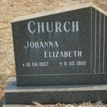CHURCH Johanna Elizabeth 1907-1990