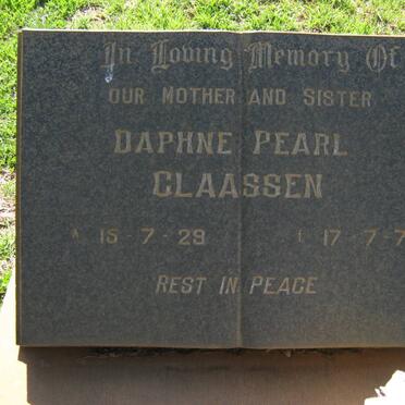 CLAASSEN Daphne Pearl 1929-1971