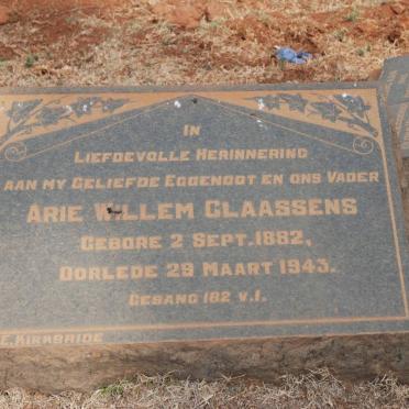 CLAASSENS Arie Willem 1882-1943