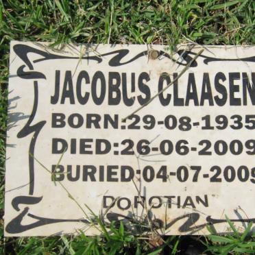 CLAASEN Jacobus 1935-2009