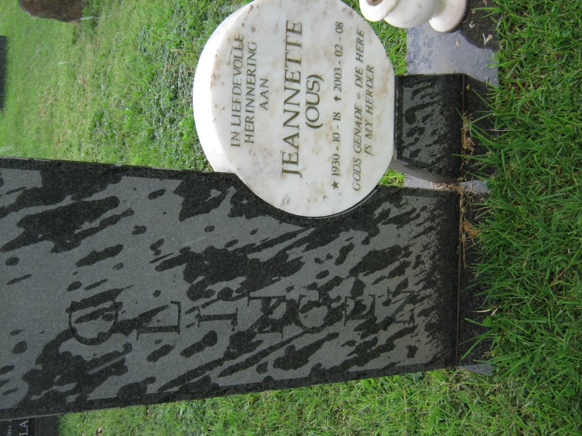 CLINGEN Jeannette 1930-2003