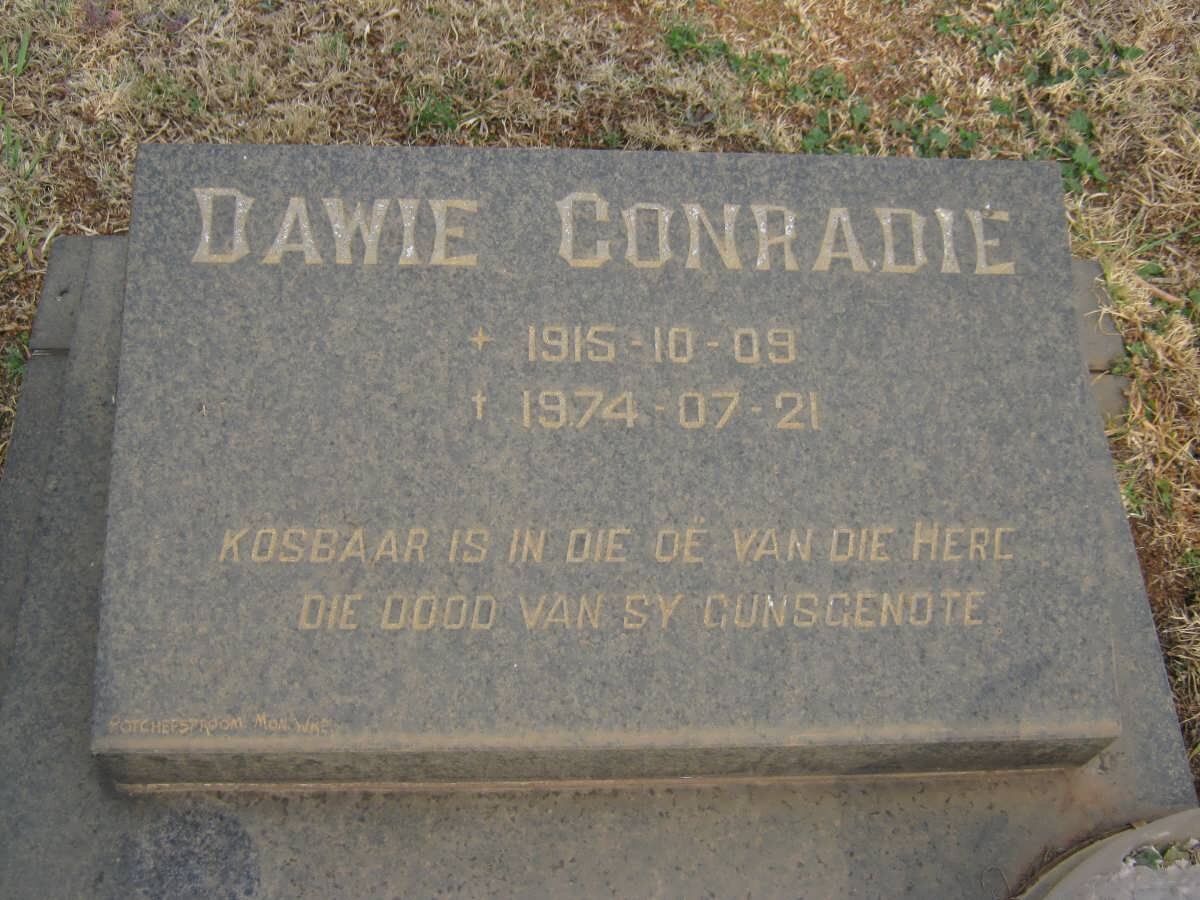 CONRADIE Dawie 1915-1974