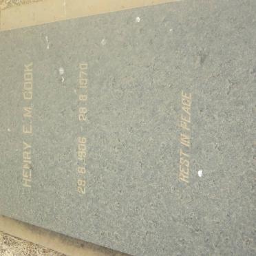 COOK Henry E.M. 1906-1970