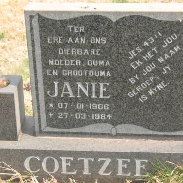 COETZEE Janie 1906-1984