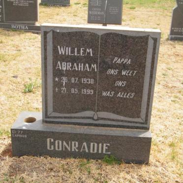 CONRADIE Willem Abraham 1930-1999