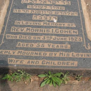 COHEN Morris I. -1925