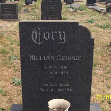 CORY William George 1941-1974