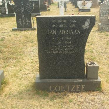 COETZEE Jan Adriaan 1942-1994