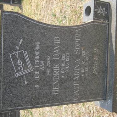 COMBRINCK Hendrik David 1913-1993 &amp; Catharina Sophia 1920-2005