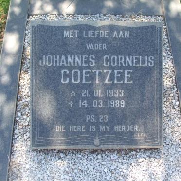 COETZEE Johannes Cornelis 1933-1989