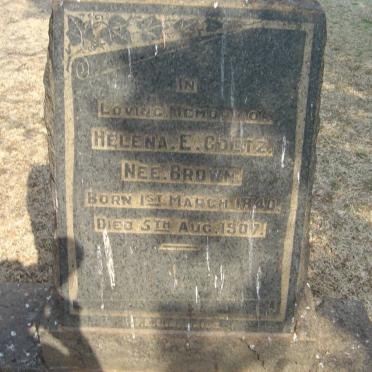 COETZ Helena E. nee BROWN 1840-1907
