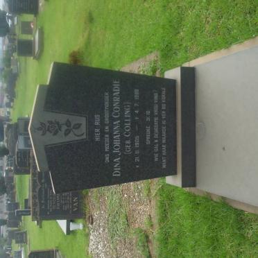 CONRADIE Dina Johanna nee COLLING 1905-1988
