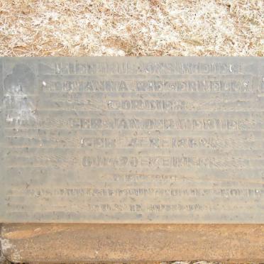 CORDIER Johanna Pieternella nee VAN DER MERWE 1869-1956