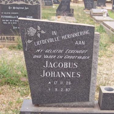 COETZEE Jacobus Johannes 1926-1987