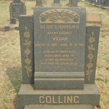 COLLING William 1900-1951