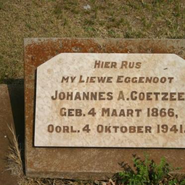 COETZEE Johannes A. 1866-1941