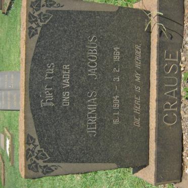 CRAUSE Jeremias Jacobus 1904-1964