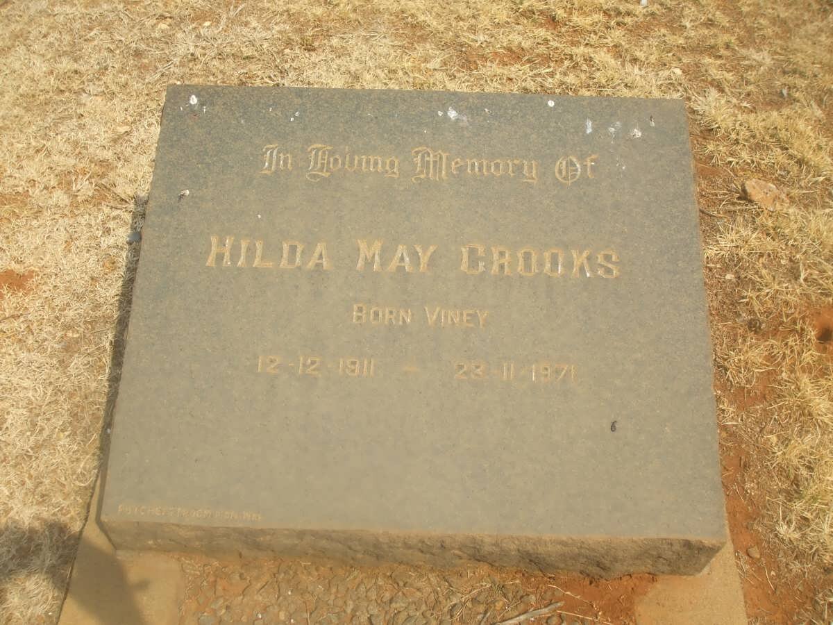 CROOKS Hilda May nee VINEY 1911-1971