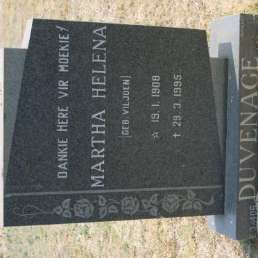 DUVENAGE Martha Helena nee VILJOEN 1908-1995