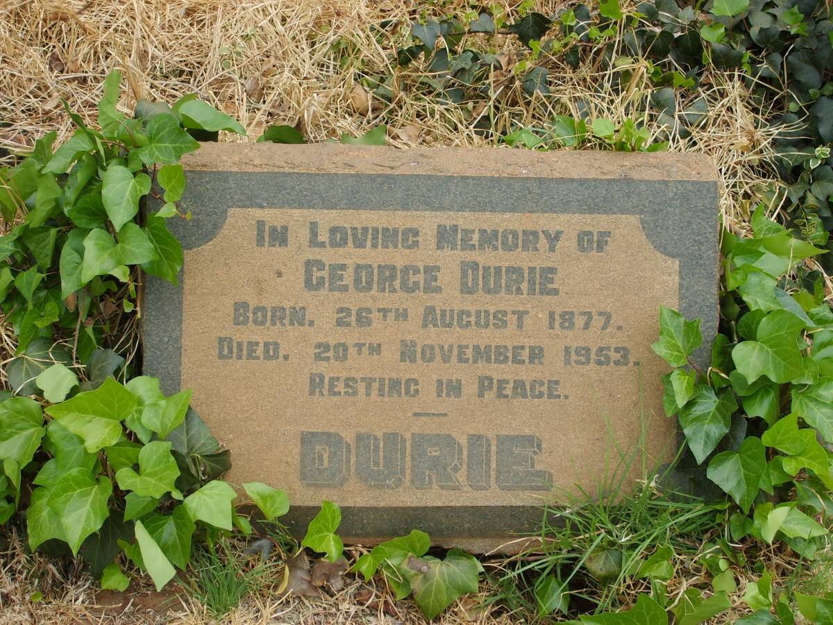 DURIE George 1877-1953