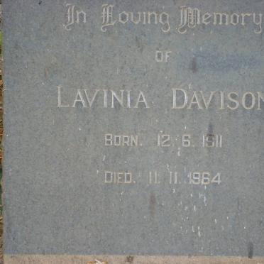 DAVISON Lavinia 1911-1964