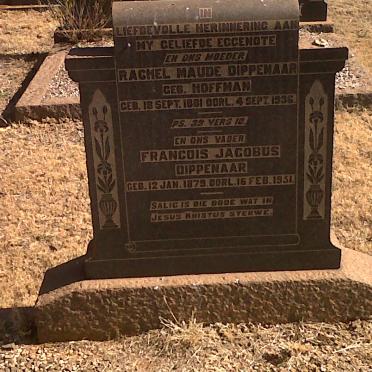 DIPPENAAR Francois Jacobus 1879-1951 &amp; Rachel Maude HOFFMAN 1881-1936