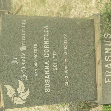 ERASMUS Susanna Cornelia nee SCHUTTE 1891-1972