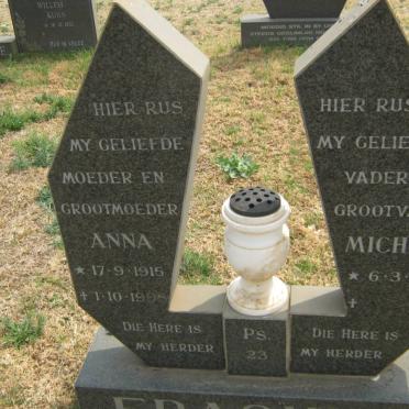 ERASMUS Michiel 1921-2005 &amp; Anna 1915-1998