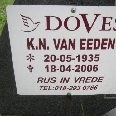 EEDEN K.N., van 1935-2006