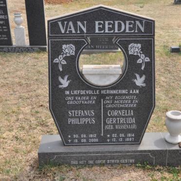 EEDEN Stefanus Philippus, van 1912-2000 &amp; Cornelia Gertruida WASSENAAR 1914-1997