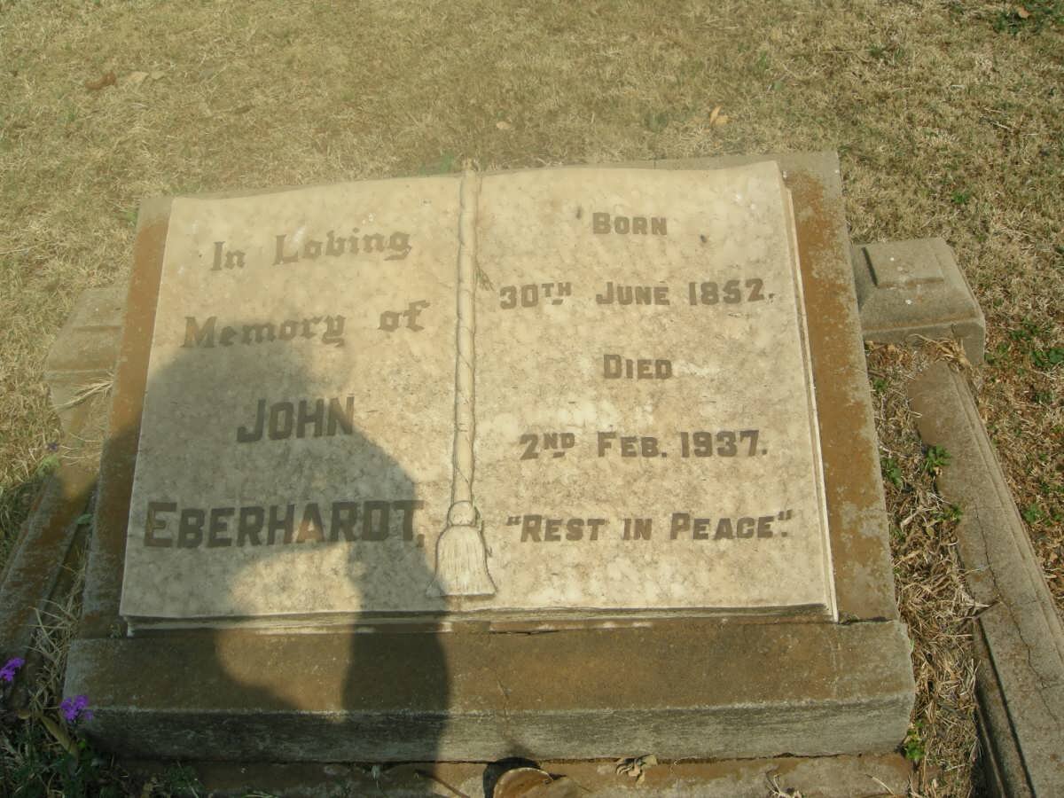 EBERHARDT John 1852-1937