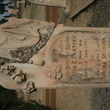 EKSTEEN Maria E. 1847-1917 :: STEVENSON Georgina 1878-1904