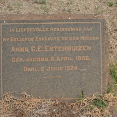 ESTERHUIZEN Anna C.E. nee JACOBS 1896-1924