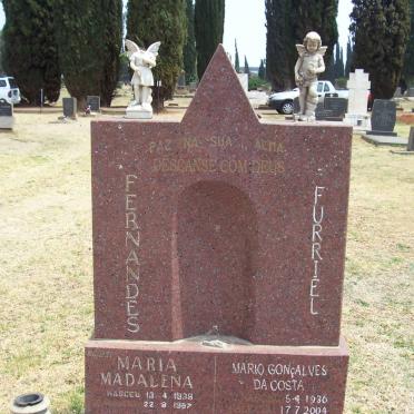 FURRIEL Mario Concalves da Costa 1936-2004 :: FERNANDES Maria Magdalena 1938-1997