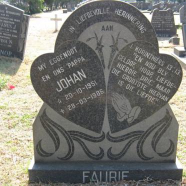 FAURIE Johan 1951-1986