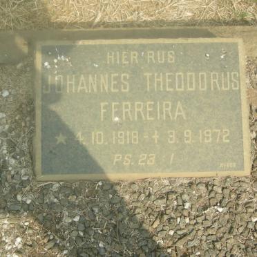 FERREIRA Johannes Theodorus 1918-1972