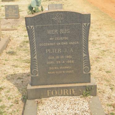 FOURIE Peter J.A. 1901-1958
