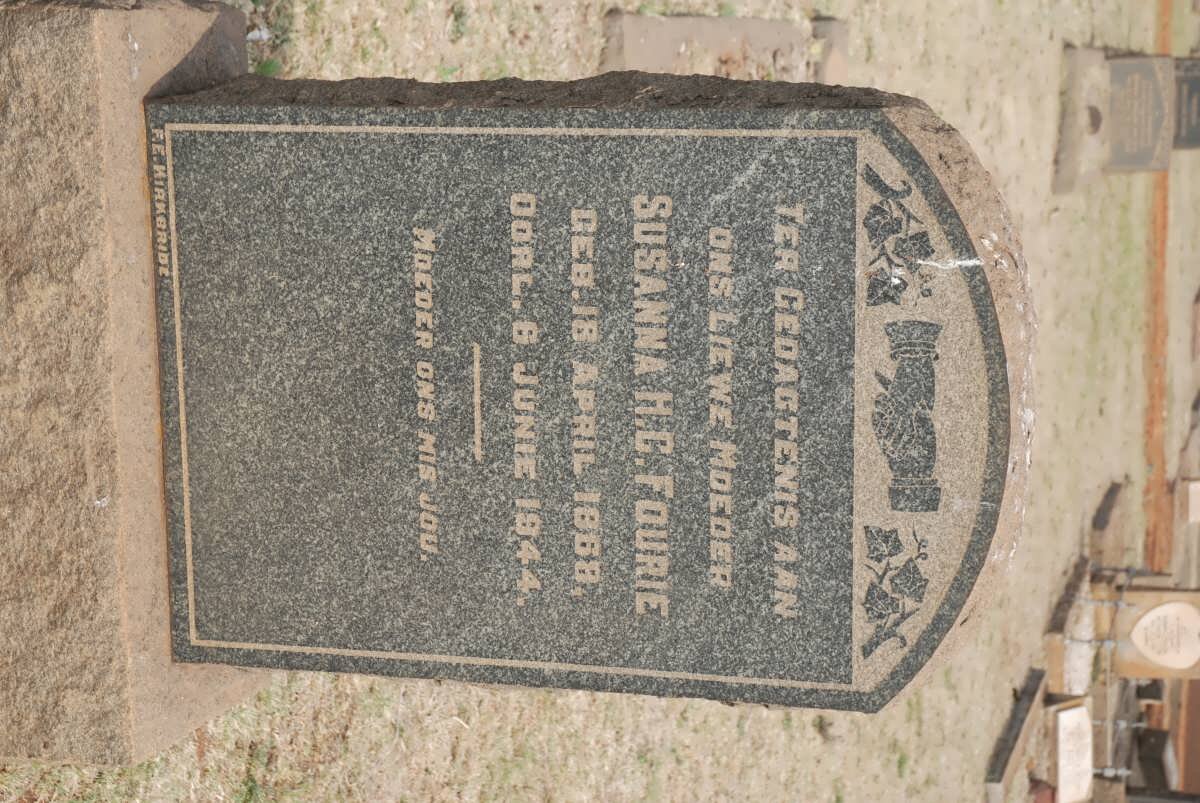 FOURIE Susanna H.C. 1868-1944