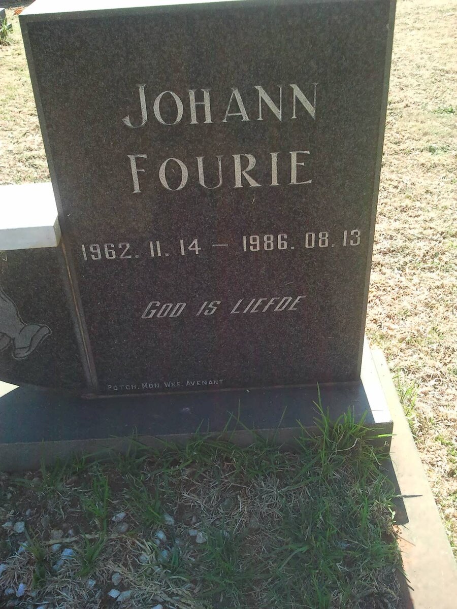 FOURIE Johann 1962-1986