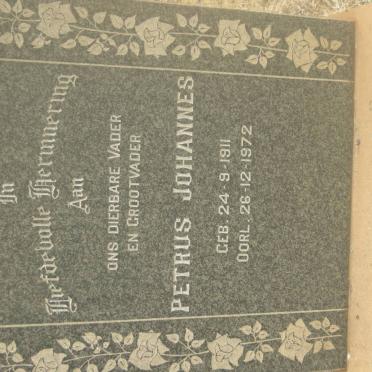 FOURIE Petrus Johannes 1911-1972