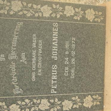 FOURIE Petrus Johannes 1911-1972