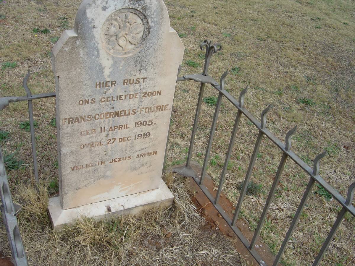 FOURIE Frans Coernelis 1905-1919