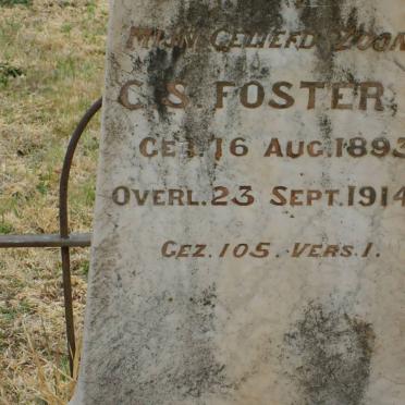 FOSTER C.S. 1893-1914