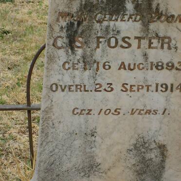 FOSTER C.S. 1893-1914